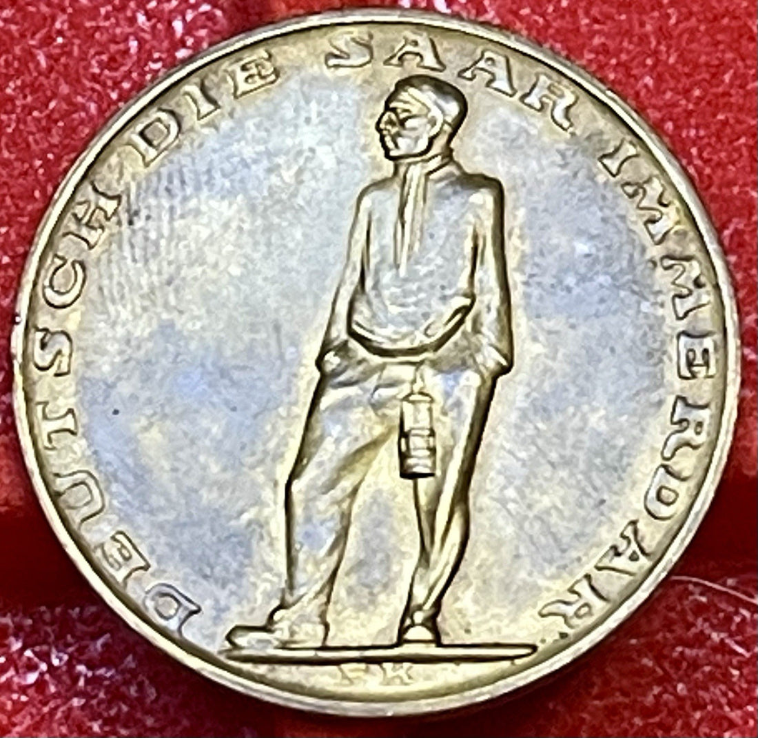 Third Reich German Saar Saarland  Plebiscite Medal - Saar Is German Forever 1935