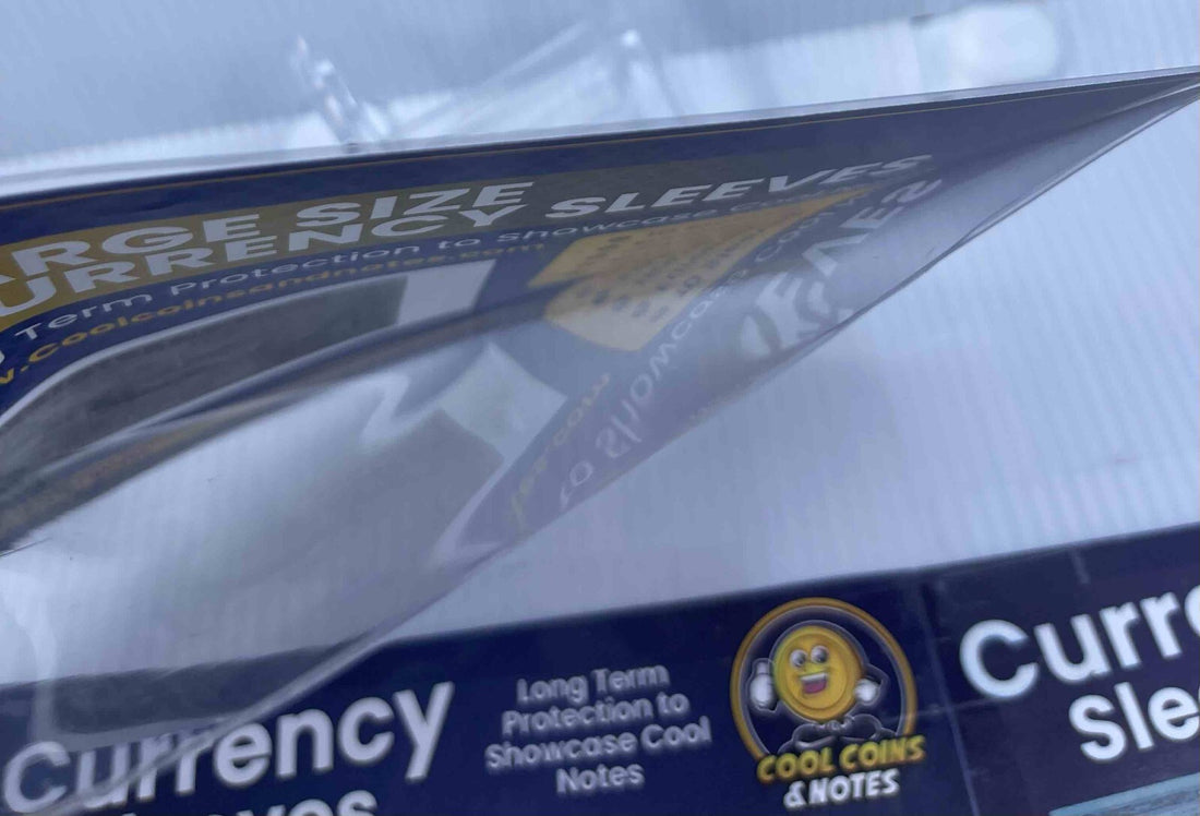 500 Banknote Currency Sleeves Rigid Large European Size Topload Holders Notes