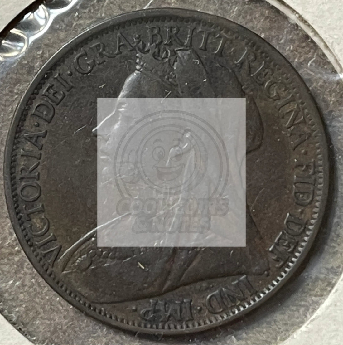 1900 Queen Victoria ONE PENNY British Coin UK - Cool Coins & Notes