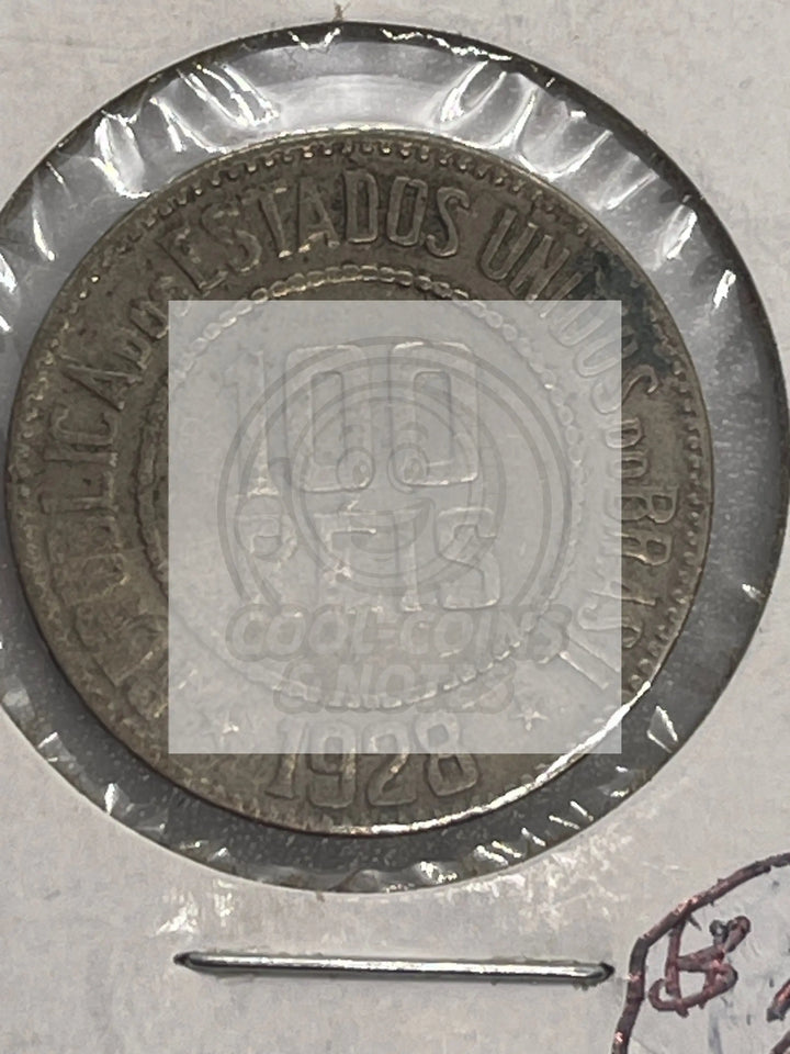 1928 Brazil 100 Reis KM# 518 Coin - Cool Coins & Notes