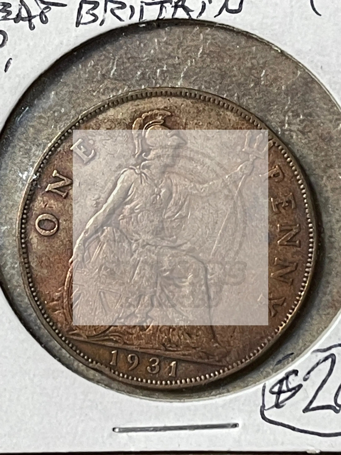 1931 Great Britain 1/2 Penny KM# 837 World Coin - Cool Coins & Notes