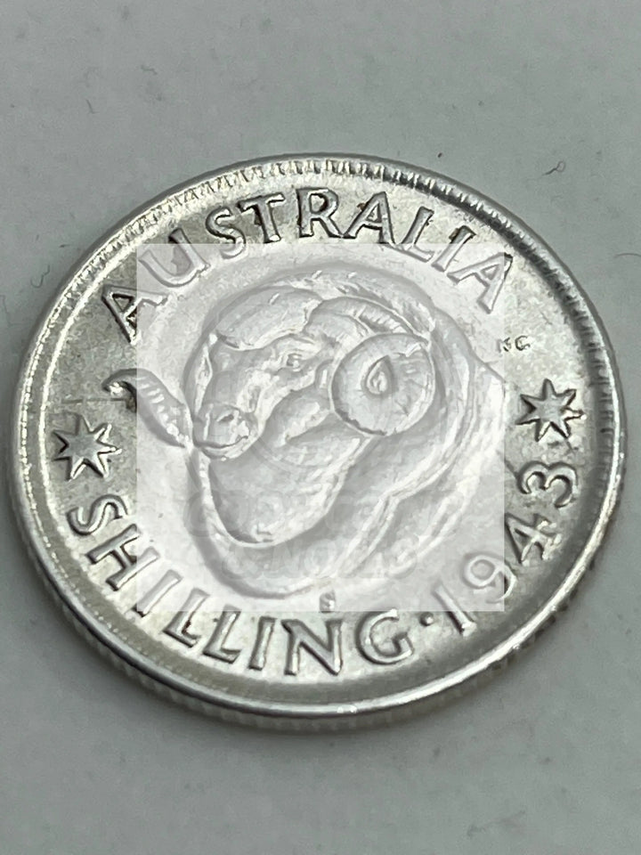 1934-S Australia Schilling Uncirculated  KM #39 - Cool Coins & Notes