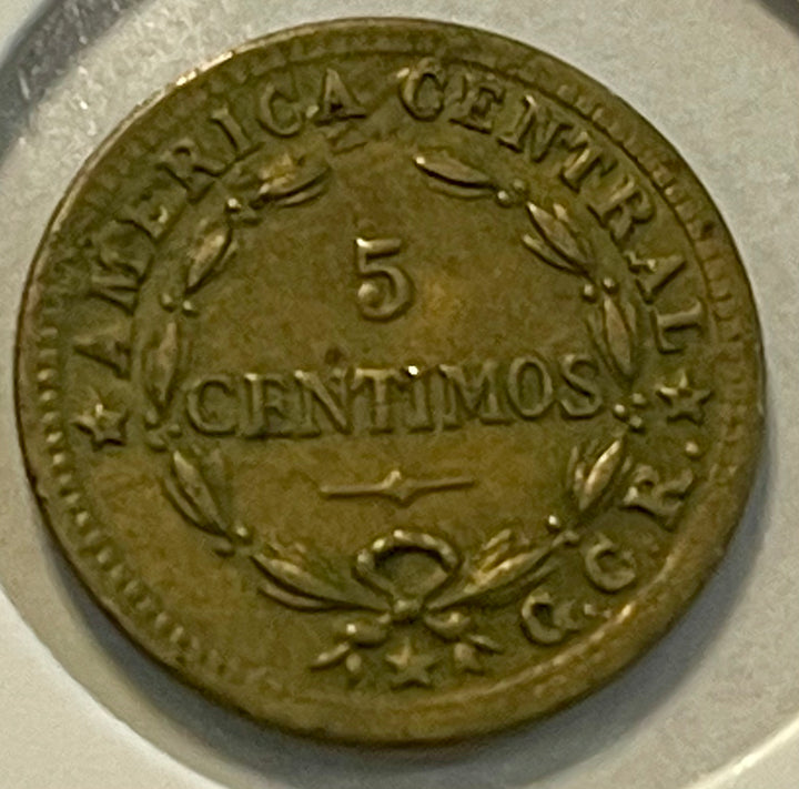 1936  Costa Rica 10 Centimos Coin  - KM#174 - Cool Coins & Notes