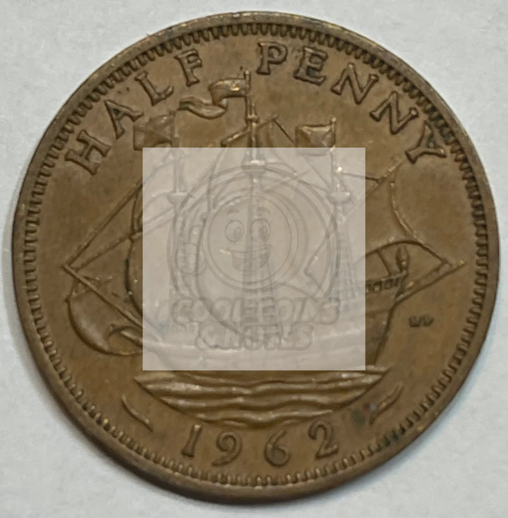 1939 GREAT BRITAIN 1/2 PENNY KM# 844 - CIRC COLLECTOR COIN! - Cool Coins & Notes