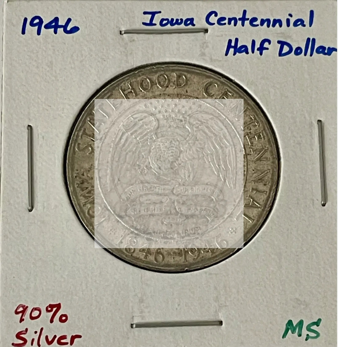 1946 IOWA STATEHOOD Half Dollar Silver Commemorative 50c UNC Detail SM130 - Cool Coins & Notes