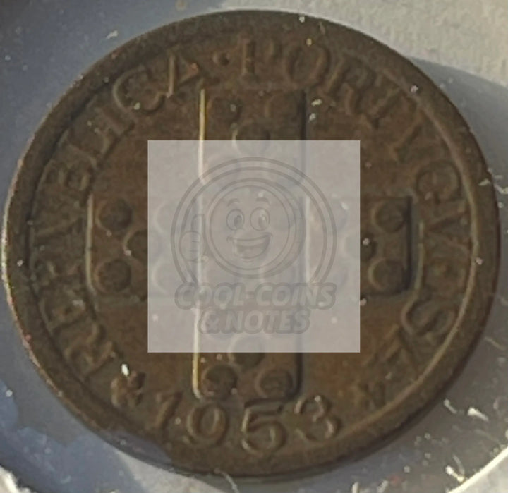1953 Portugal 10 Centavos AU/Unc KM#583 - Cool Coins & Notes
