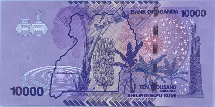 2021 Uganda 10,000 Shillings P-52 UNC World Banknote