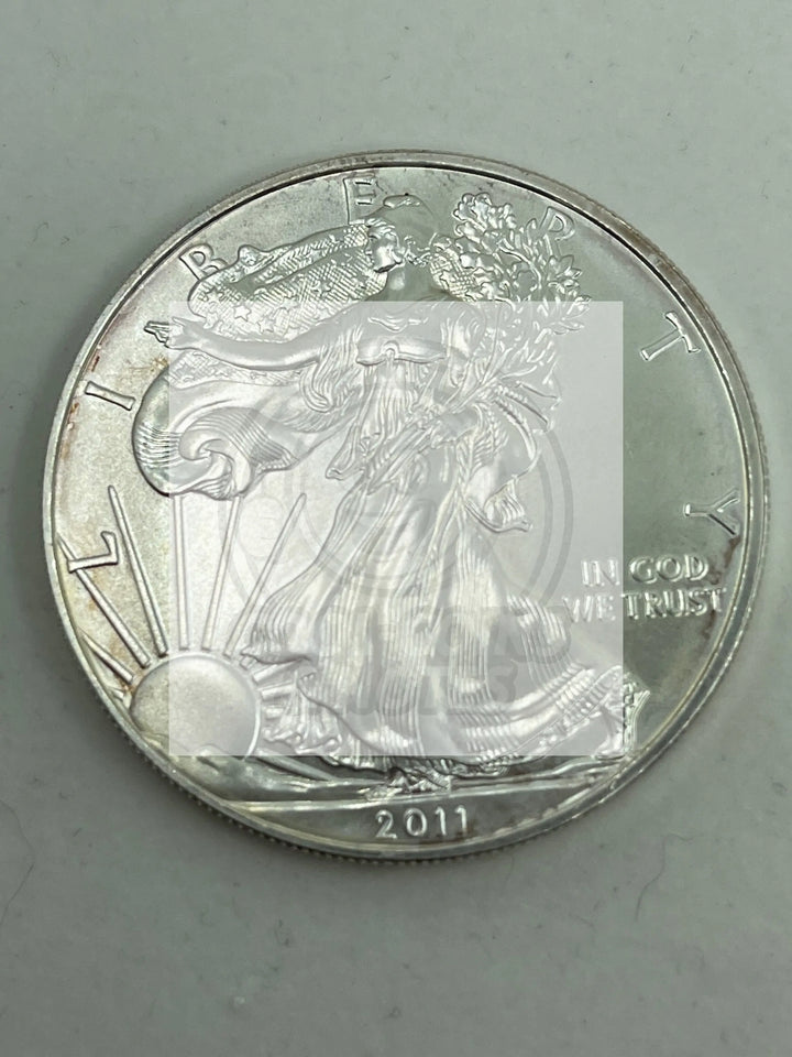 2011 1 OZ American Silver Eagle in Capsuke UNC Free Shipping - Cool Coins & Notes