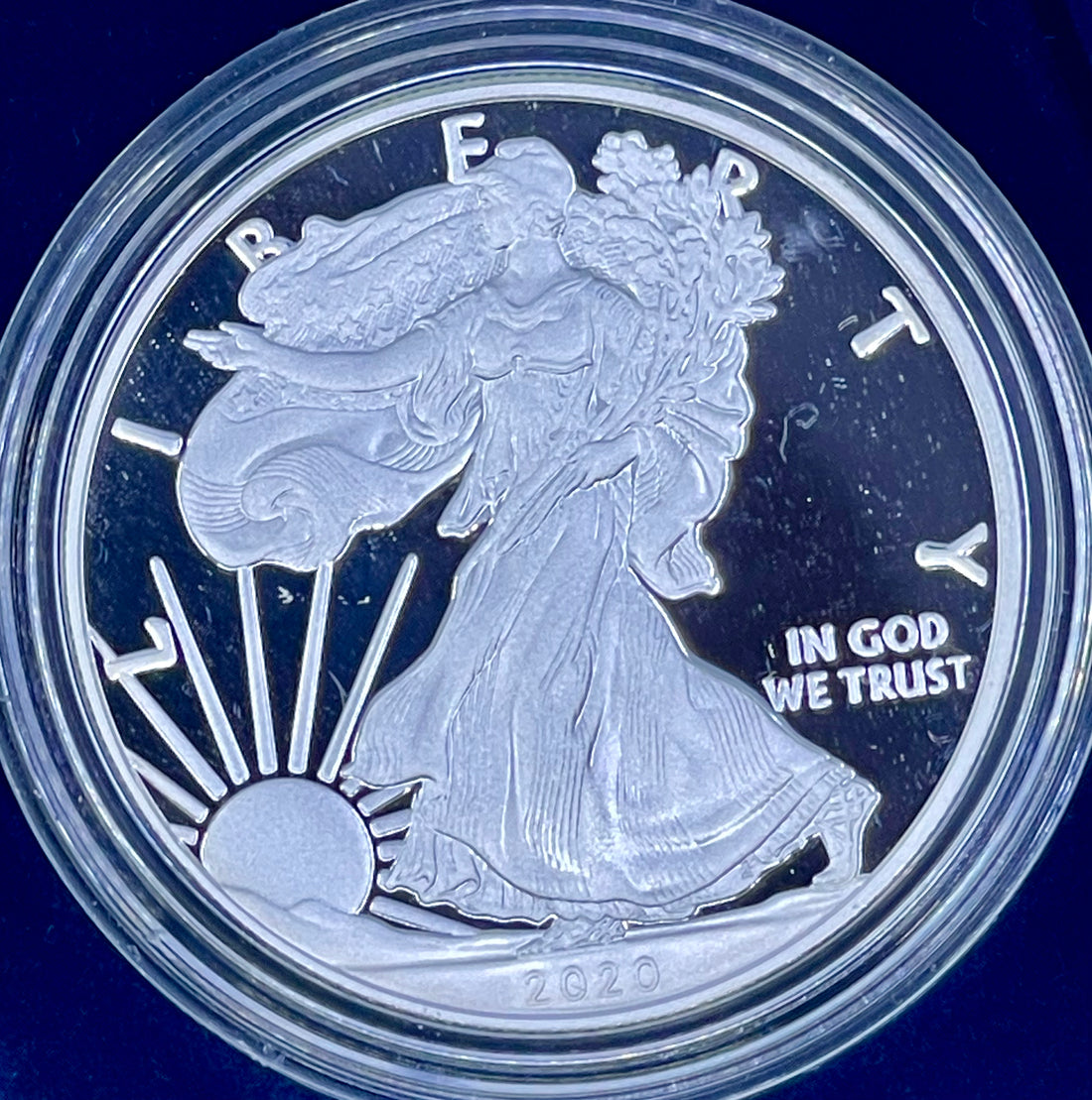 2020 W Proof American Silver eagle With OGP and COA (381,112 minted) Cool Coins & Notes