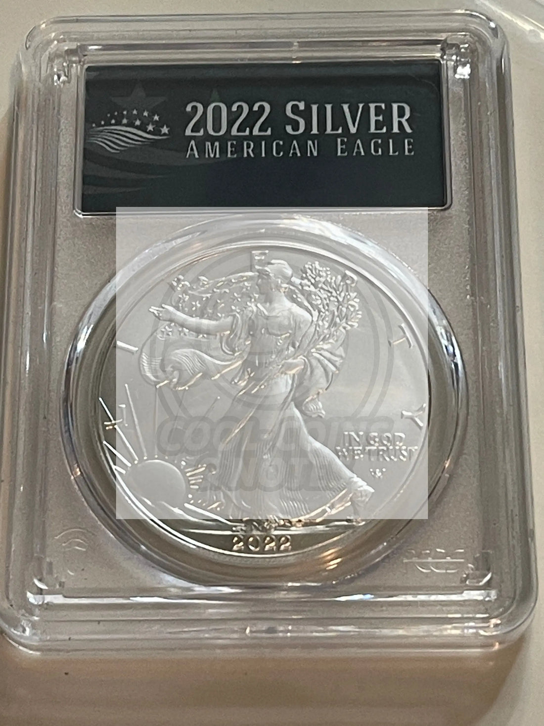 2022 PCGS Silver American Eagle - First Day of Issue - MS70 - Cool Coins & Notes