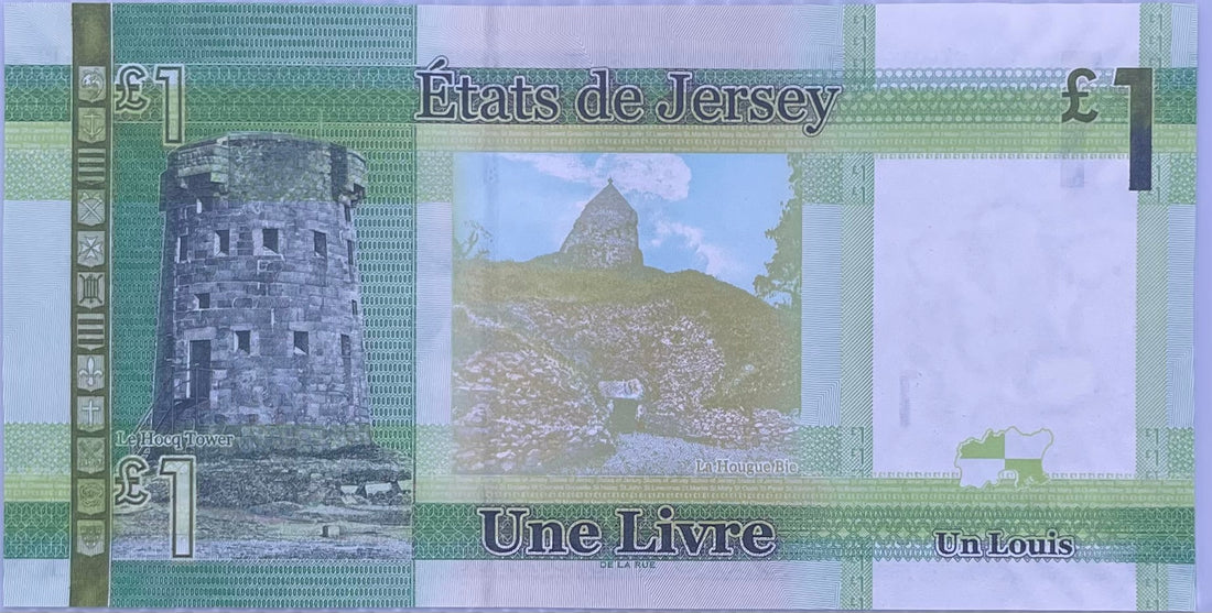 2018 Jersey 1 Pound P-32B UNC World Banknote