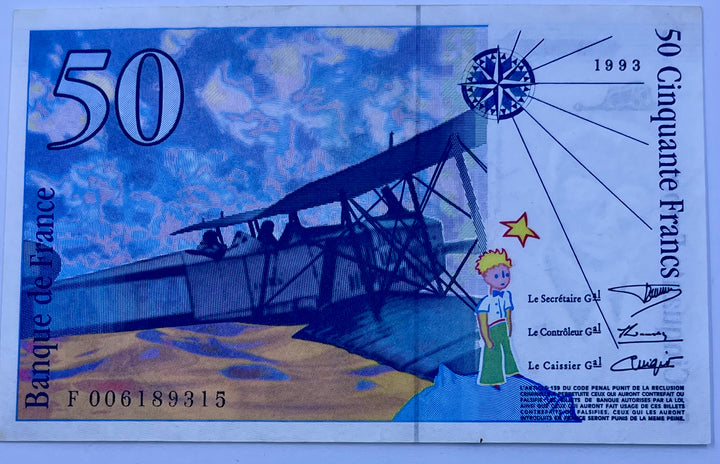 France 1992 500 Francs P-157a AU World Banknote