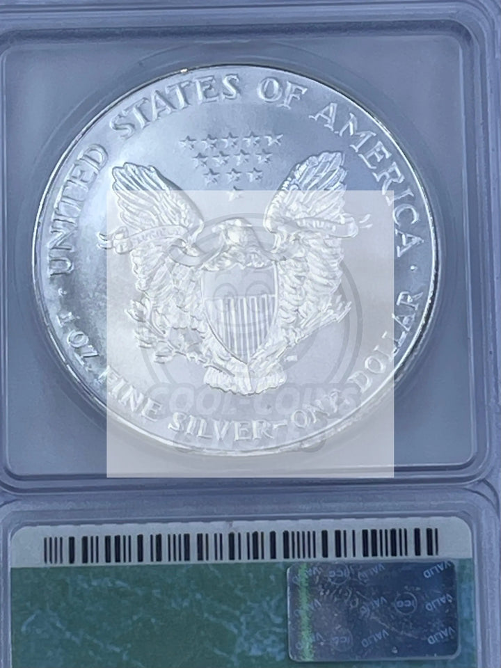 ASE Silver Eagle 1999 ICG MS69 1 Ounce Silver Coin KM 173 - Cool Coins & Notes