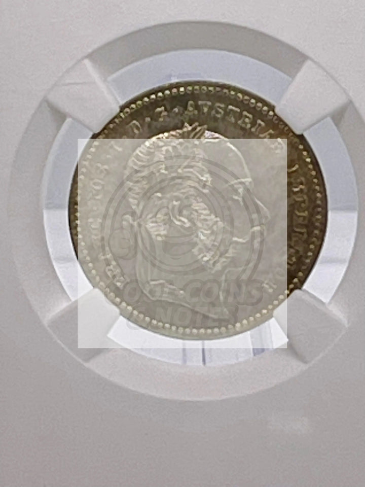Austria 20 kreuzer 1870, NGC MS64, "Emperor Franz Joseph (1848 - 1916)" - Cool Coins & Notes