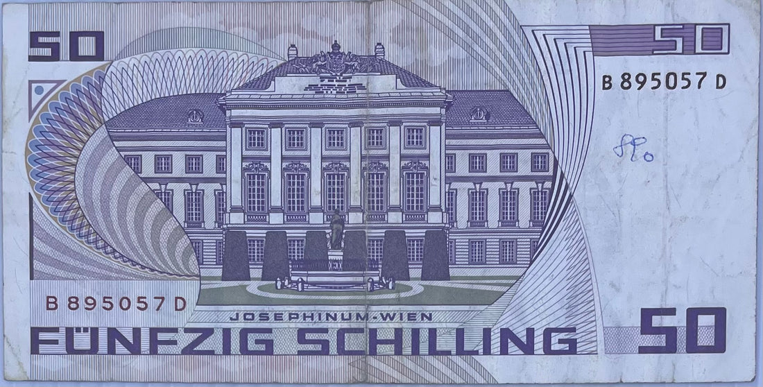 1985 Austria 50 Schilling P-150 Circulated World Banknote
