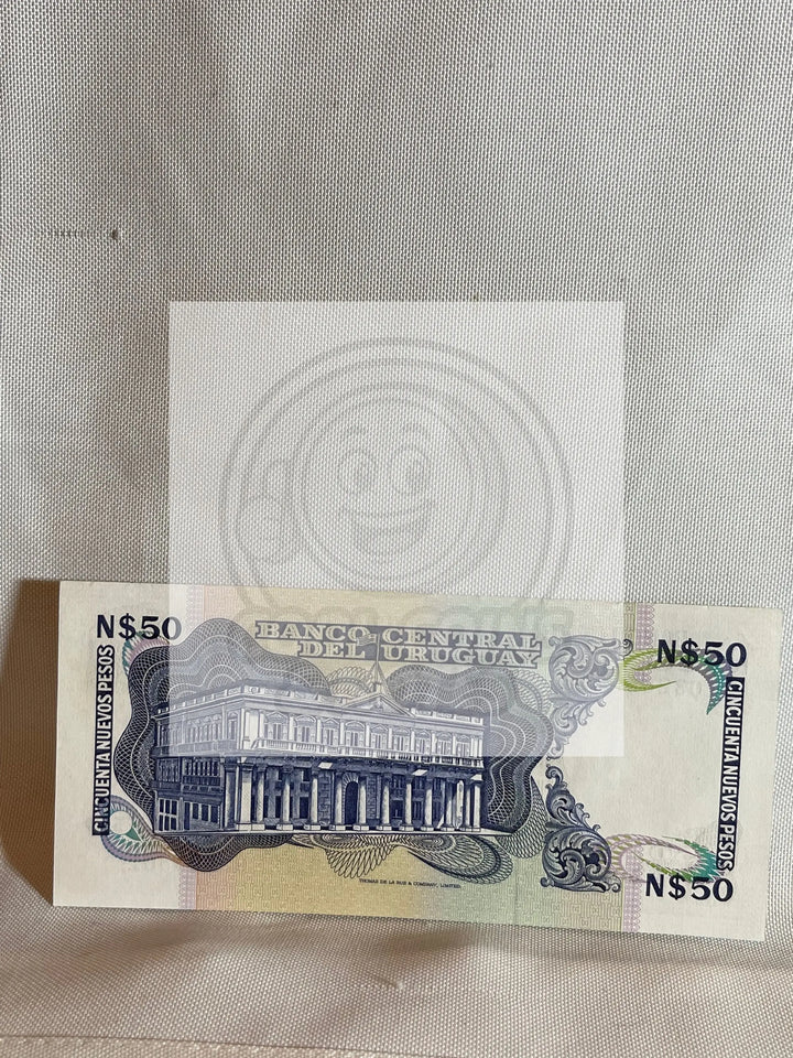 Banknote, Uruguay, 50 Nuevos Pesos, UNC 1986 - Cool Coins & Notes