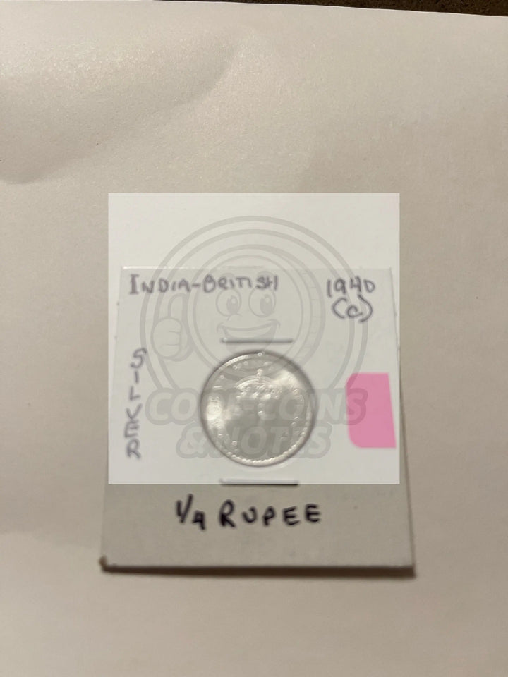 British India 1949 1/4 Rupee - Cool Coins & Notes