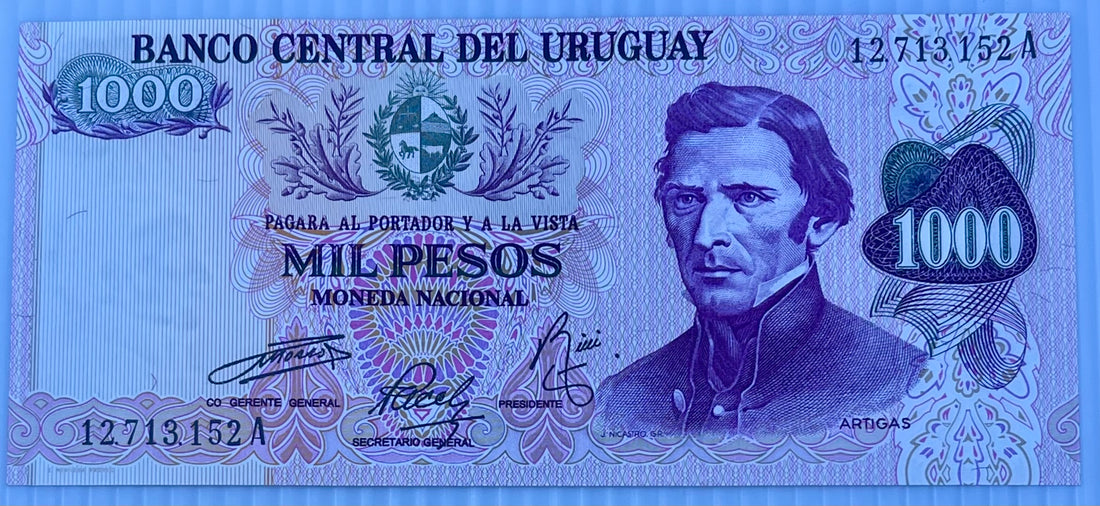 Uruguay, 1000 Pesos, ND (1974), P-52, UNC