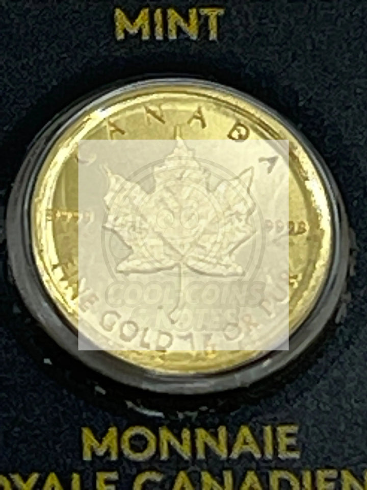 Canada 1 Gram Gold Coin UNC - Cool Coins & Notes