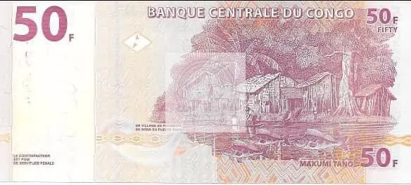 Congo 2013 50 Francs UNC - Cool Coins & Notes