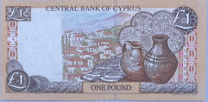2004 Cyprus 1 Pound P-60d UNC World Banknote