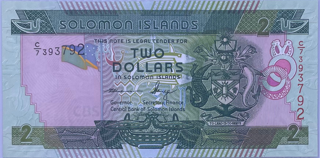 2011(ND) Solomon Islands $2 Dollars P-25 UNC World Banknote