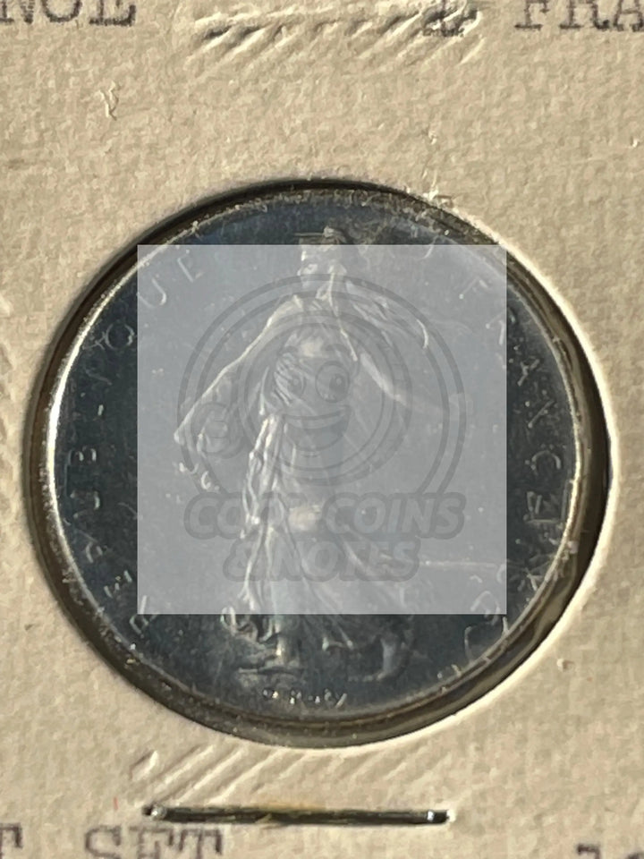 France 1 Franc 1961 Coin French Fifth Republic Oscar Roty Nickel 24mm KM# 925.1 - Cool Coins & Notes