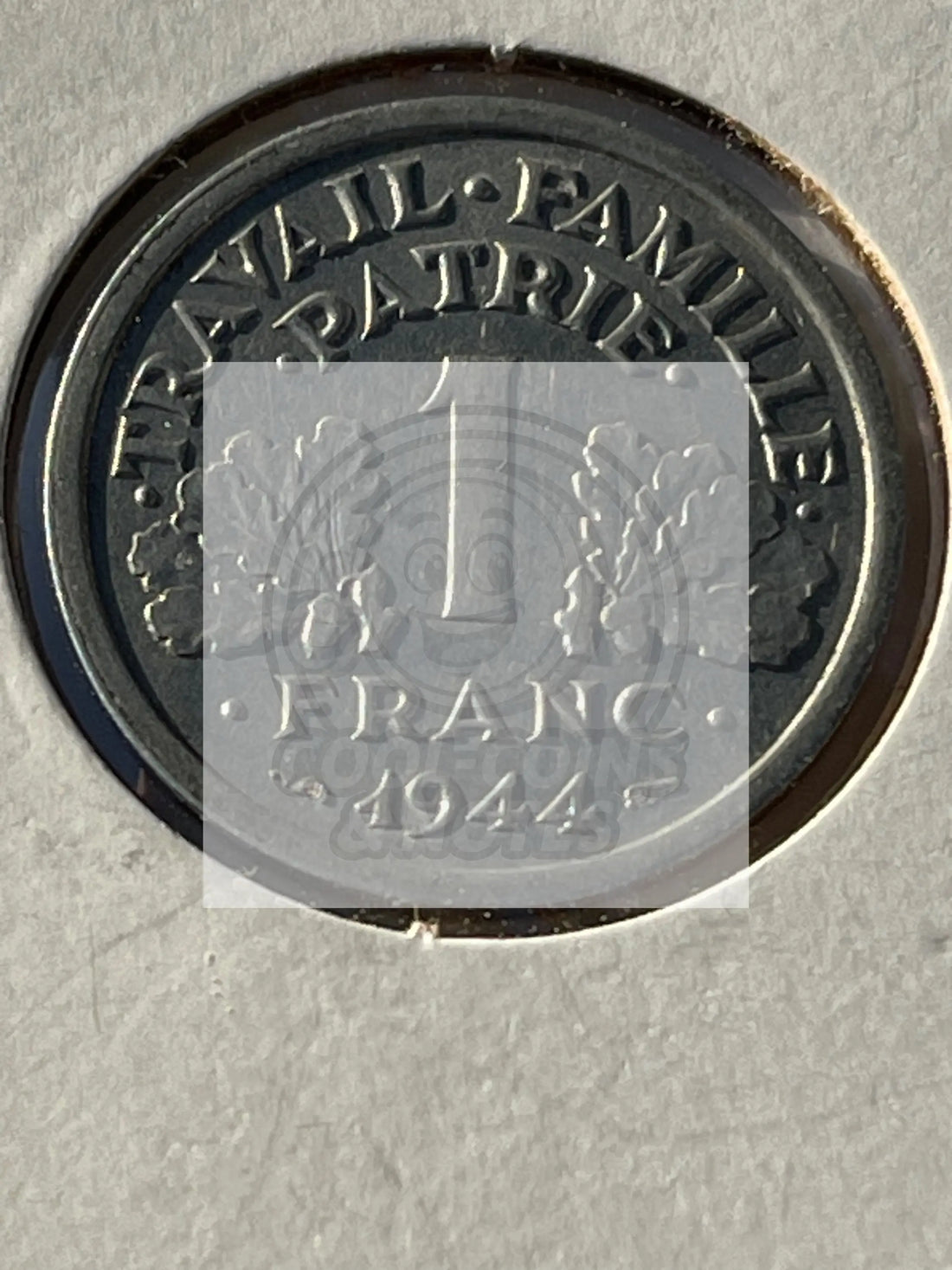 France 2 Francs 1944 Vichy (German Occupied). WWII World Coin. - Cool Coins & Notes