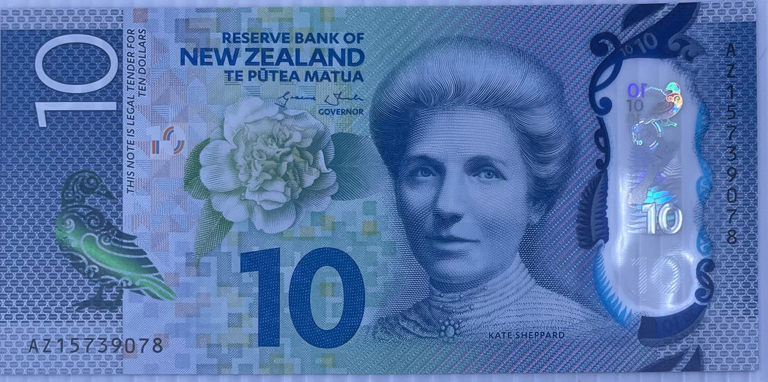 2015 New Zealand $10 Dollars P-192 UNC Polymer World Banknote
