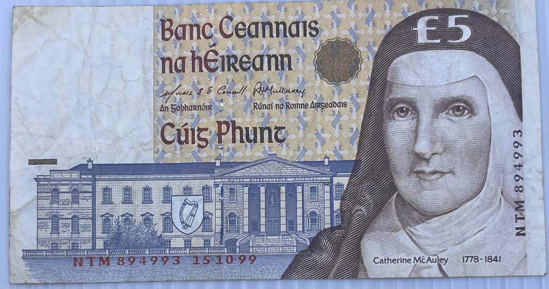 Ireland 1997-99 5 Pounds P-75 Used World Banknote