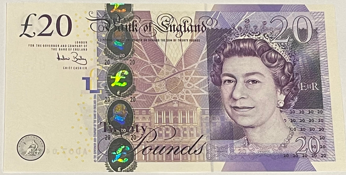 England 2006 20 Pounds P-392 UNC World Banknote