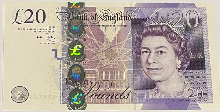 England 2006 20 Pounds P-392 UNC World Banknote