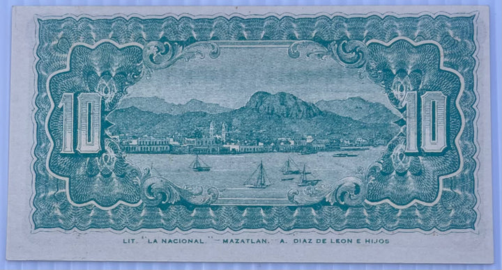Mexico 1914 10 Centavos UNC P-S1058a Banknote