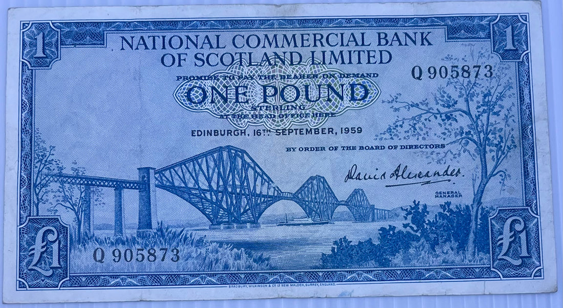 Scotland 1959 1 Pound P-265 Used World Banknote