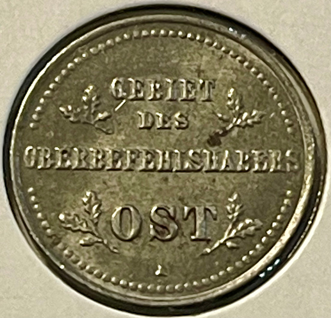 GERMAN EMPIRE MILITARY COINAGE 1 KOPEK 1916 J WWI KM#21 Wilhelm II Coin - Cool Coins & Notes