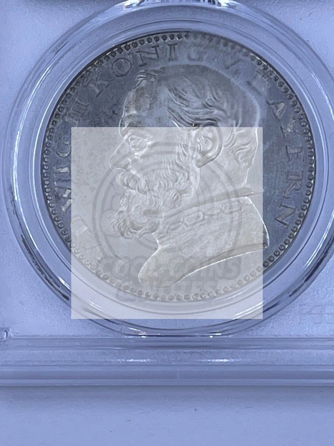 Germany 1913 5 Mark Bavaria PCGS SP64 Sch53G1 Silvered Bronze Coin Cool Coins & Notes