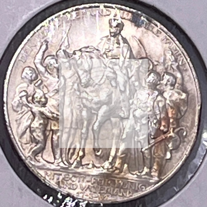 Germany - Prussia silver 2 Mark 1913A Berlin Defeat of Napoleon Commemorative AU - Cool Coins & Notes