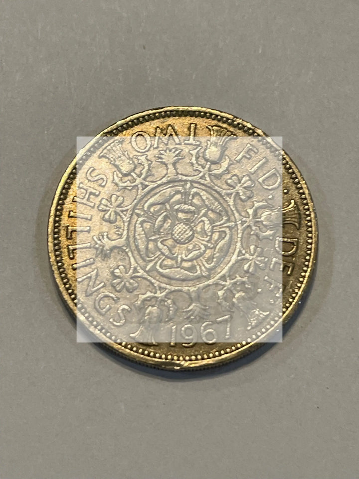 Great Britain 2 Shillings 1967 - Cool Coins & Notes
