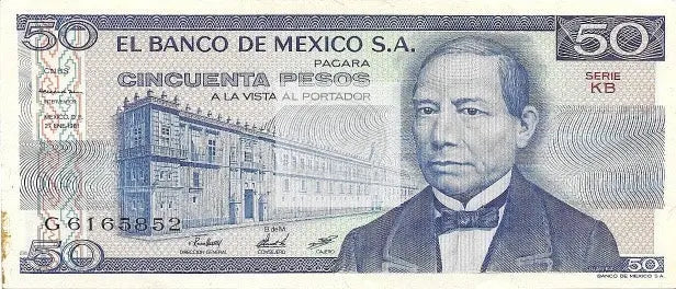 Mexico 50 Pesos Banknote, 1981, P-73 Uncirculated - Cool Coins & Notes