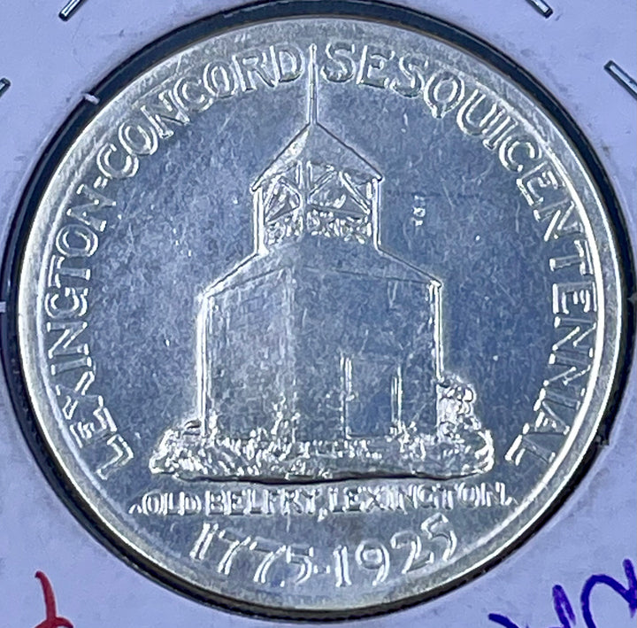 USA 1925 Lexington-Concord Commemorative Half Dollar – 90% Silver Coin - Cool Coins & Notes