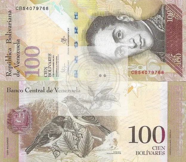 Venezuela 2011 (2-3-2011) 100 Bolivares P-93d Bird, Used World Banknote - Cool Coins & Notes