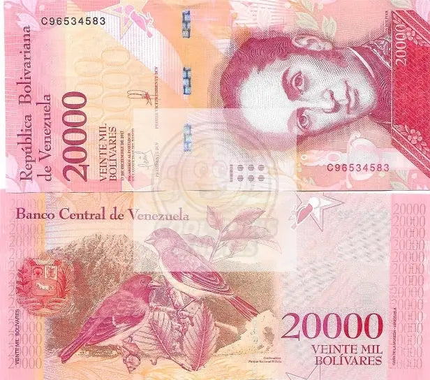 Venezuela 20,000 Bolivares Note 2017,  P-99, UNC World Banknote Currency - Cool Coins & Notes