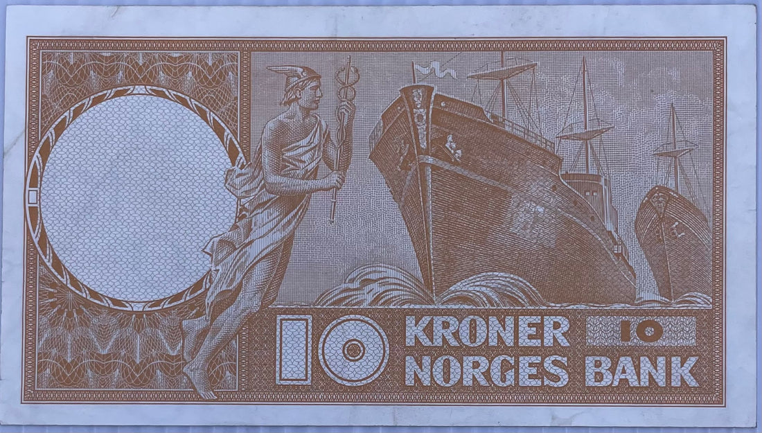 Norway 1973 10 Kroner P-31 Used World Banknote