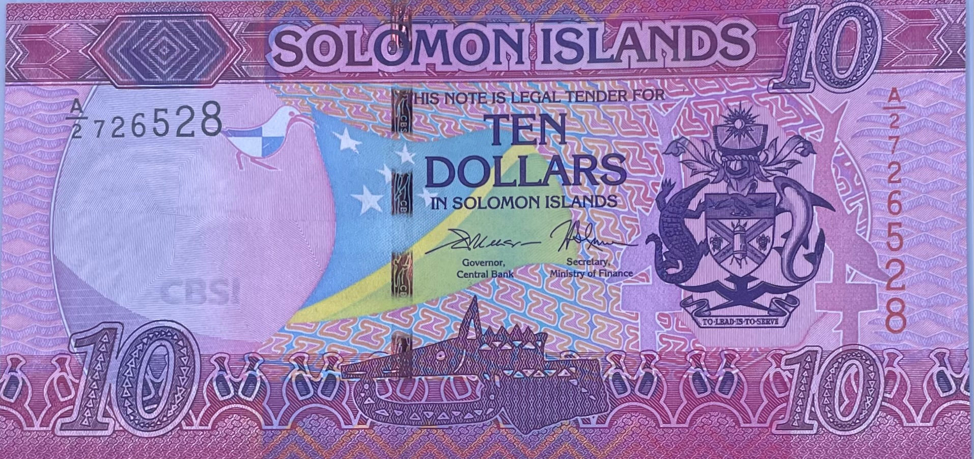 Solomon Islands 10 Dollars Banknote, 2023, P-39, UNC, Commemorative, Polymer