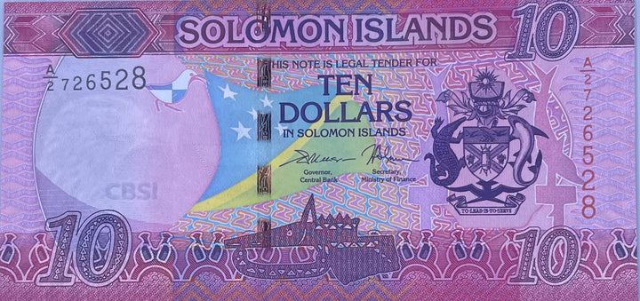 Solomon Islands 10 Dollars Banknote, 2023, P-39, UNC, Commemorative, Polymer