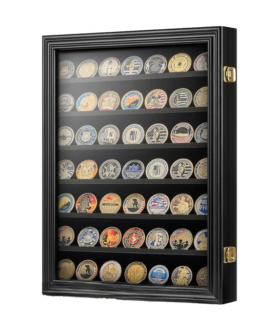 Wall Coin Display, Challenge coin wall display.