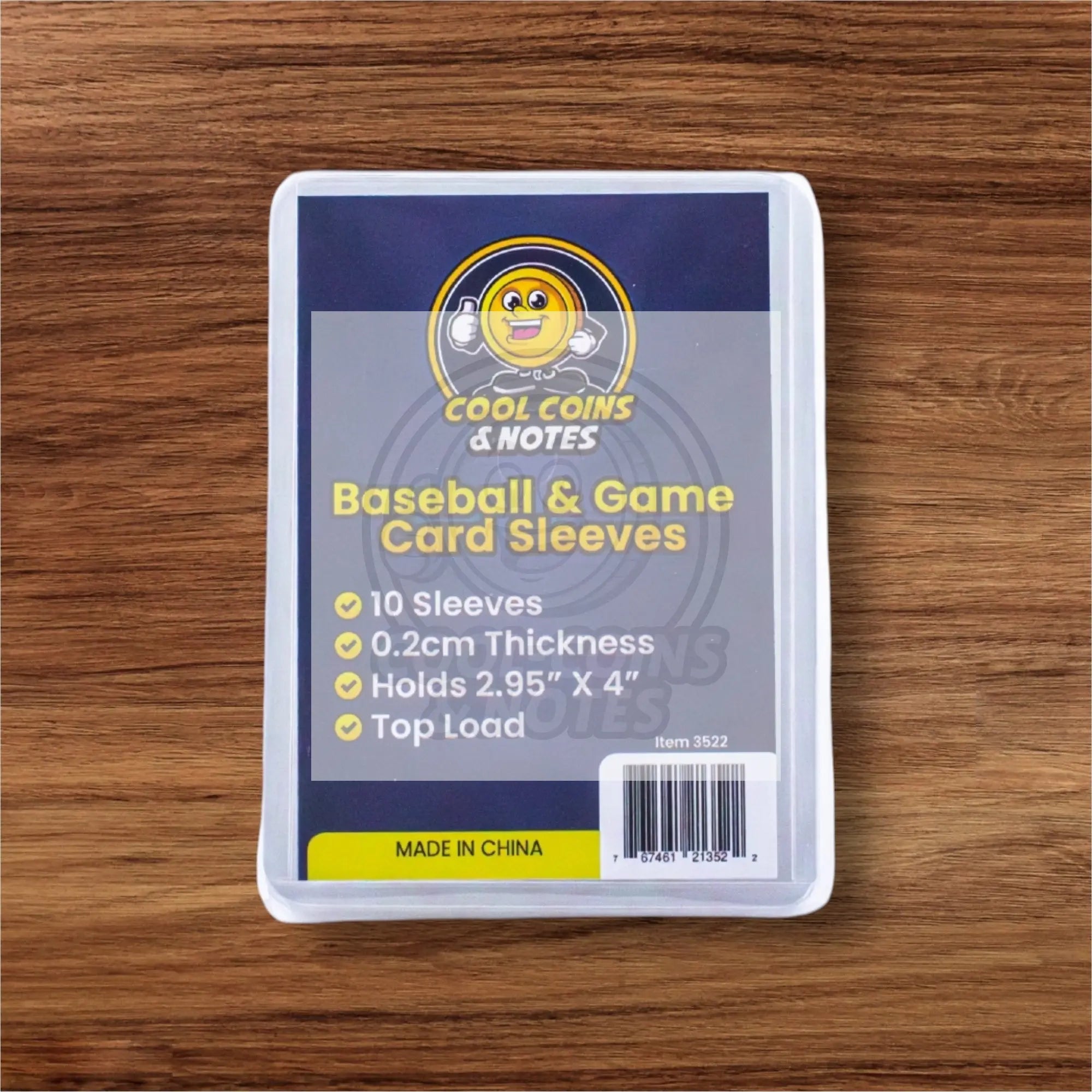 10 Clear Baseball Game Rigid Card Sleeves Topload Holders 3" X 4" Cool Coins & Notes Cool Coins & Notes 