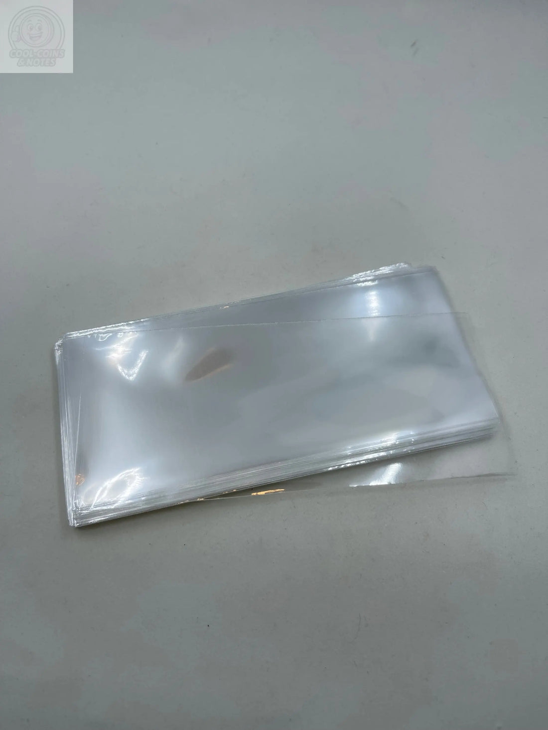 10 Peices Plastic Note Sleeve 6” x 3” - Cool Coins & Notes