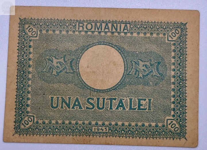 100 LEI BANKNOTE FROM ROMANIA 1945 PICK-78, AU World Banknote - Cool Coins & Notes