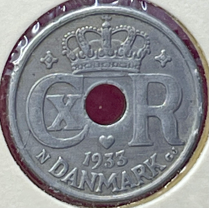 1939 Denmark 10 Ore KM# 822.2 Coin